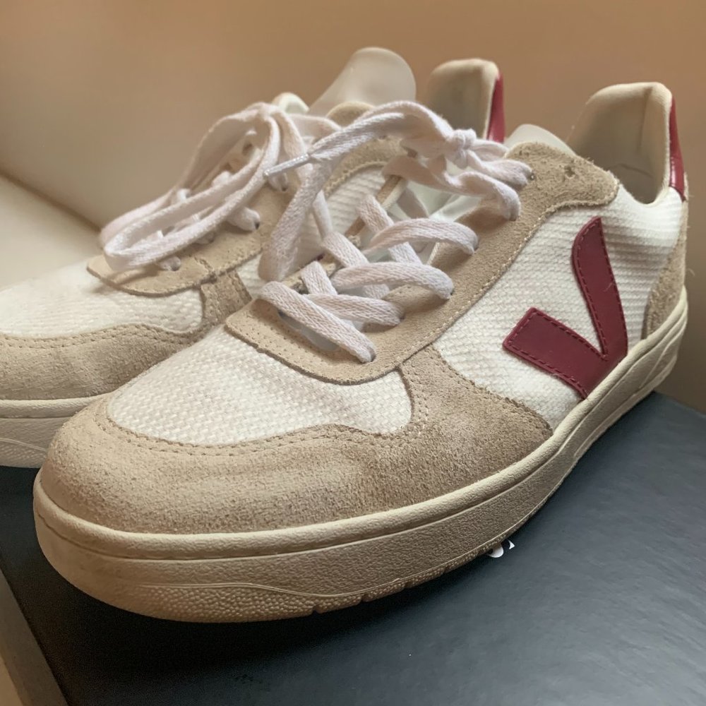 Vejas - V-10 B-Mesh White Natural Marsala - Mens 11